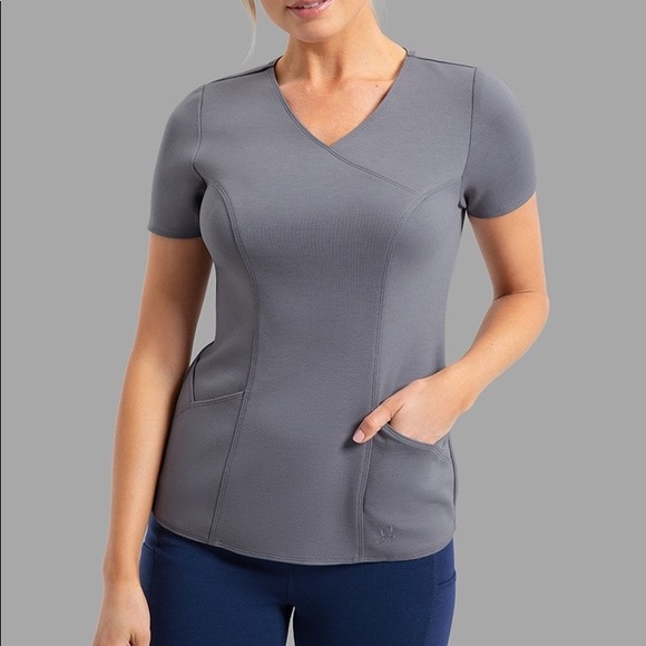 NAVY Jaanuu Ponte Scrub Top - Picture 1 of 1